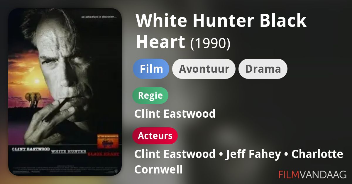 White Hunter Black Heart (film, 1990) FilmVandaag.nl