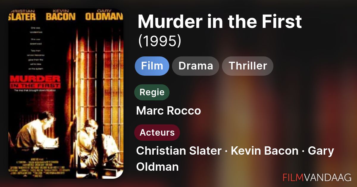 Murder in the First (film, 1995) - FilmVandaag.nl