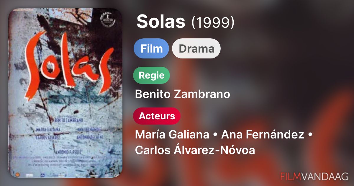 Solas (film, 1999) FilmVandaag.nl