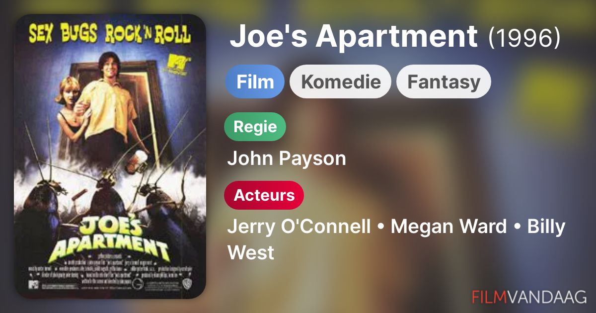 Joe's Apartment (film, 1996) kopen op dvd of bluray FilmVandaag.nl
