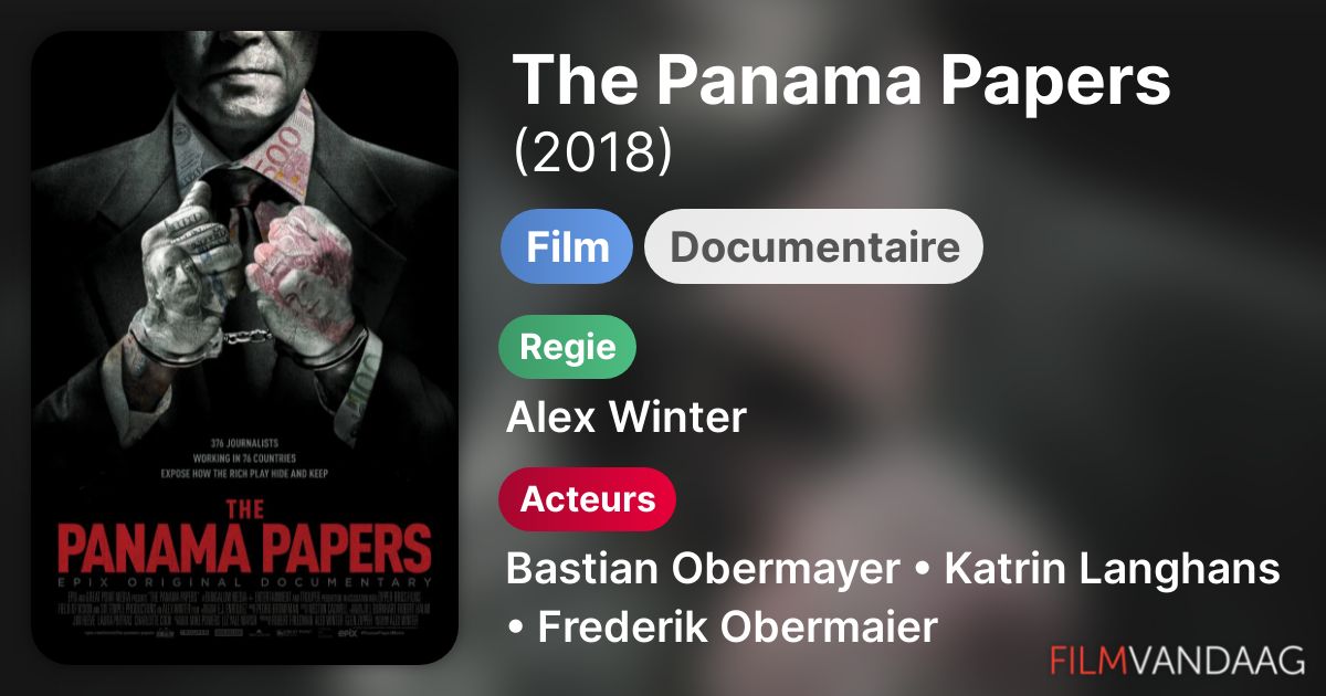 The Panama Papers (film, 2018) Nu Online Kijken FilmVandaag.nl
