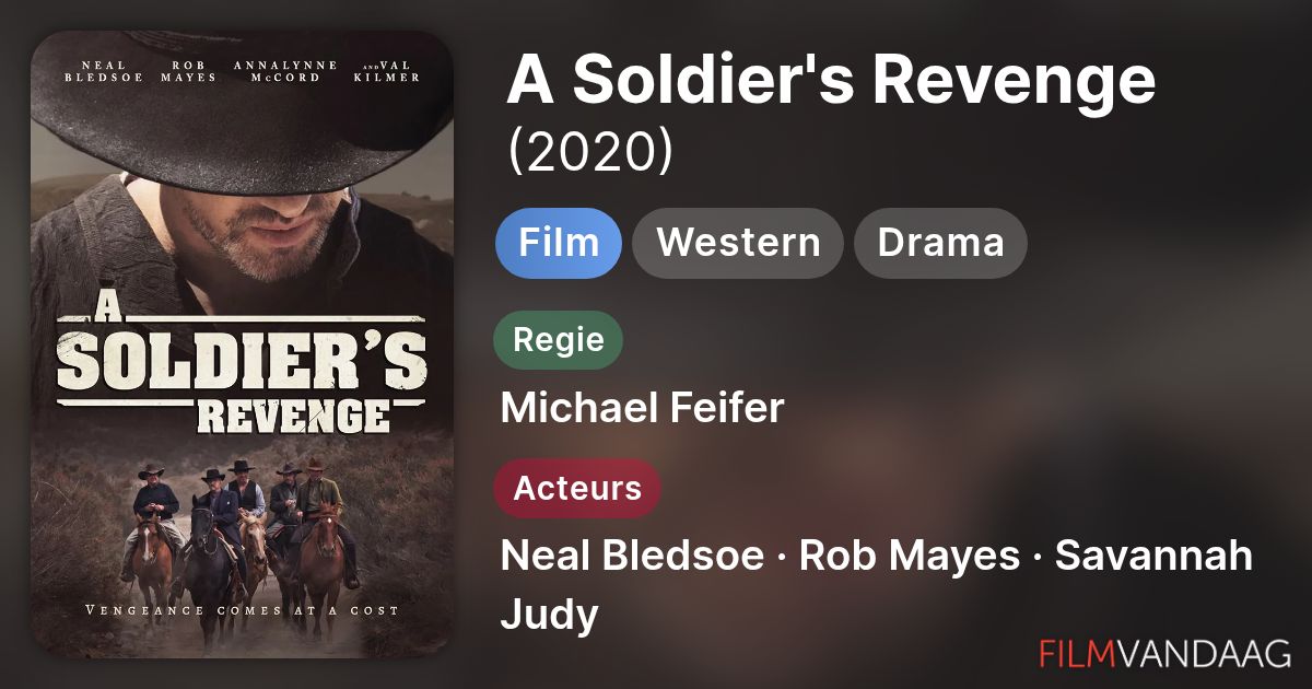 A Soldier's Revenge (film, 2020) - FilmVandaag.nl