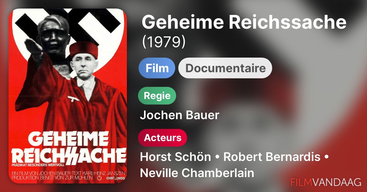 Geheime Reichssache (film, 1979) Nu Online Kijken FilmVandaag.nl