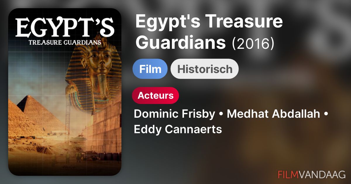 Egypt's Treasure Guardians (film, 2016) FilmVandaag.nl