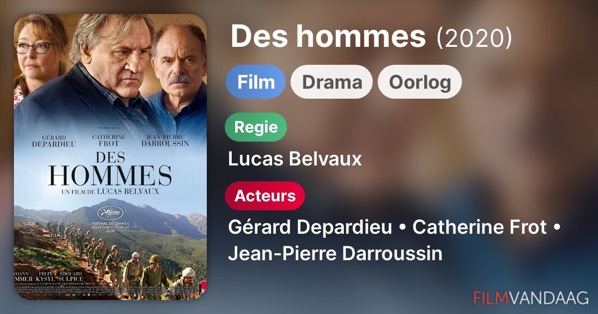 Des hommes (film, 2020) FilmVandaag.nl