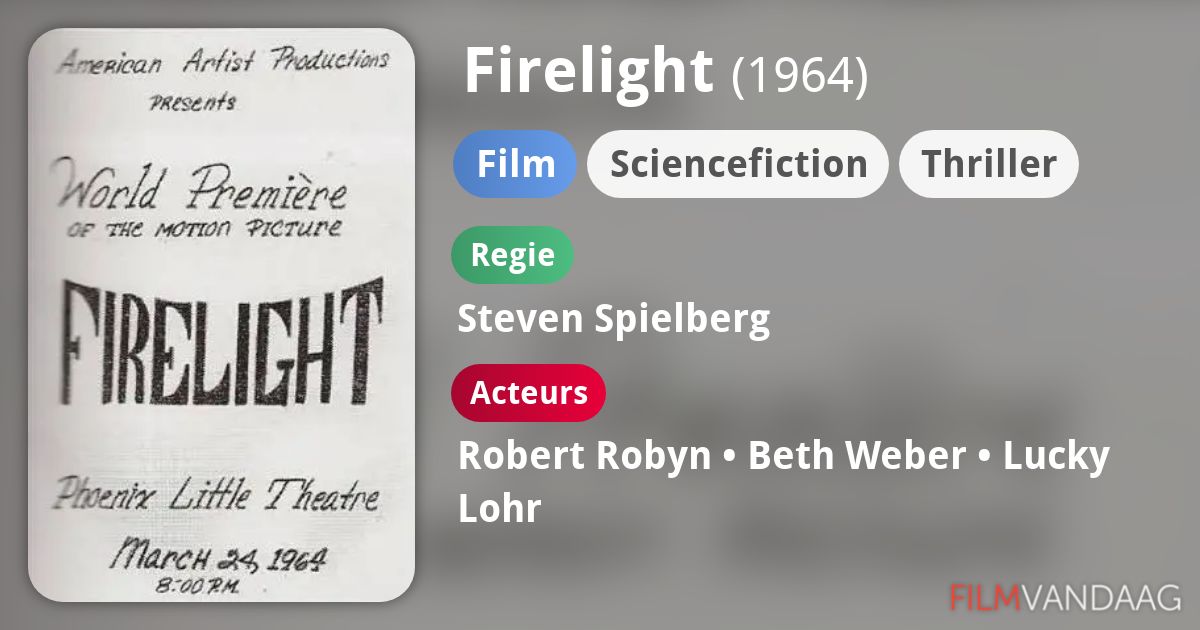 Firelight (film, 1964) FilmVandaag.nl