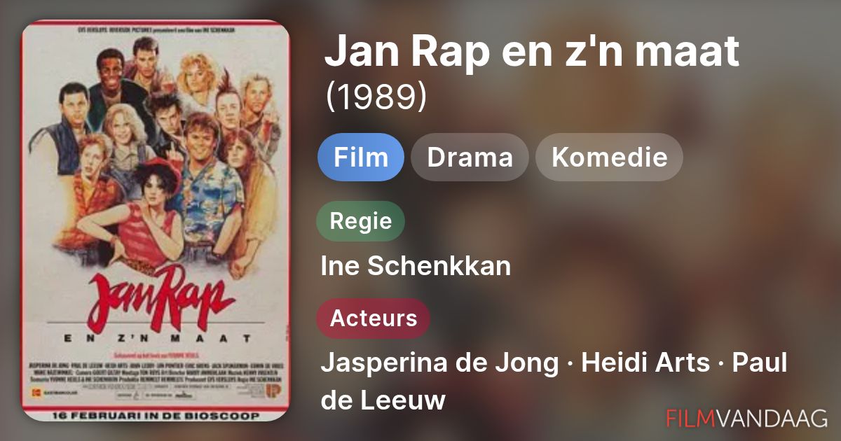 Jan Rap en z'n maat (film, 1989) - FilmVandaag.nl