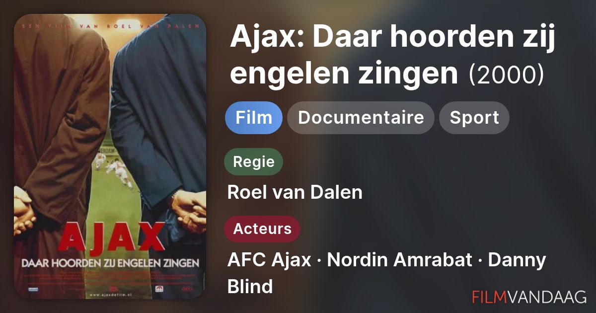 Alle acteurs in Ajax: Daar hoorden zij engelen zingen (film, 2000