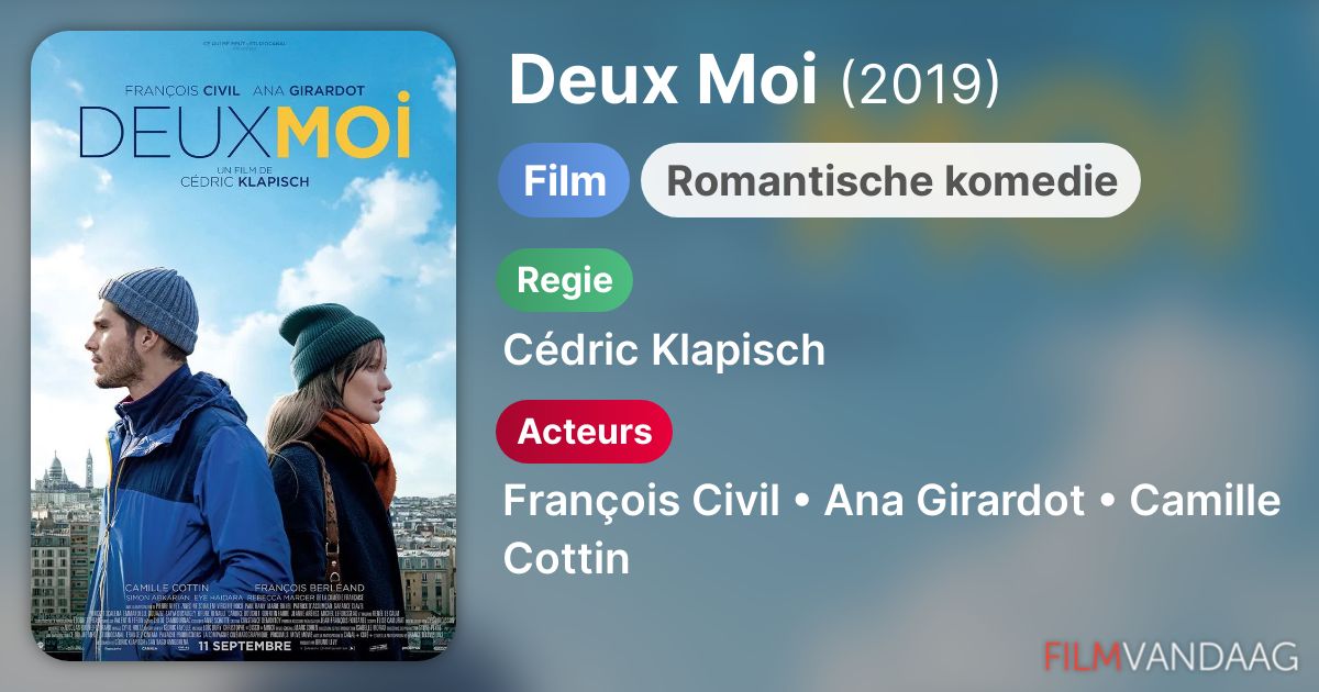 Deux Moi Film En Streaming Deux Moi (film, 2019) - FilmVandaag.nl