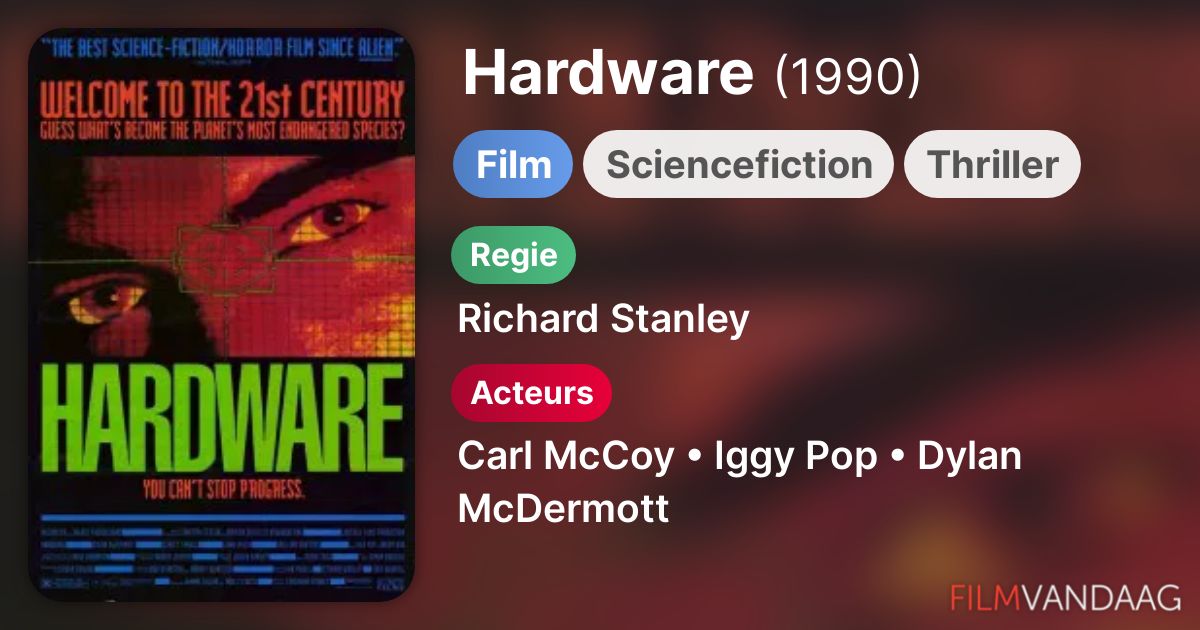 Hardware (film, 1990) FilmVandaag.nl