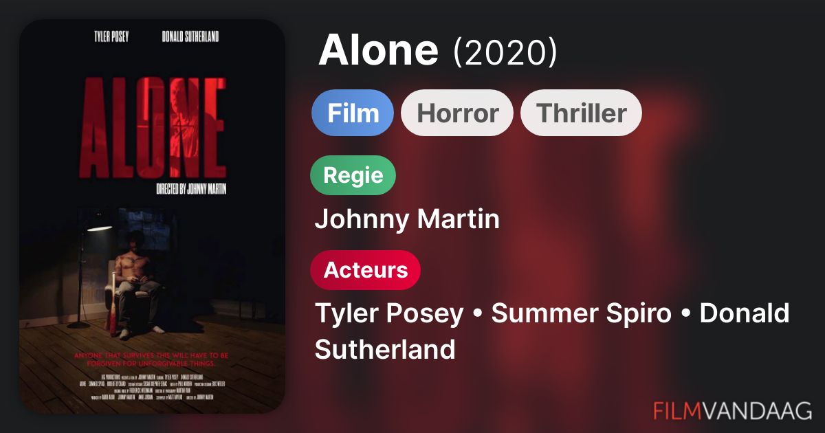 Alone (film, 2020) FilmVandaag.nl