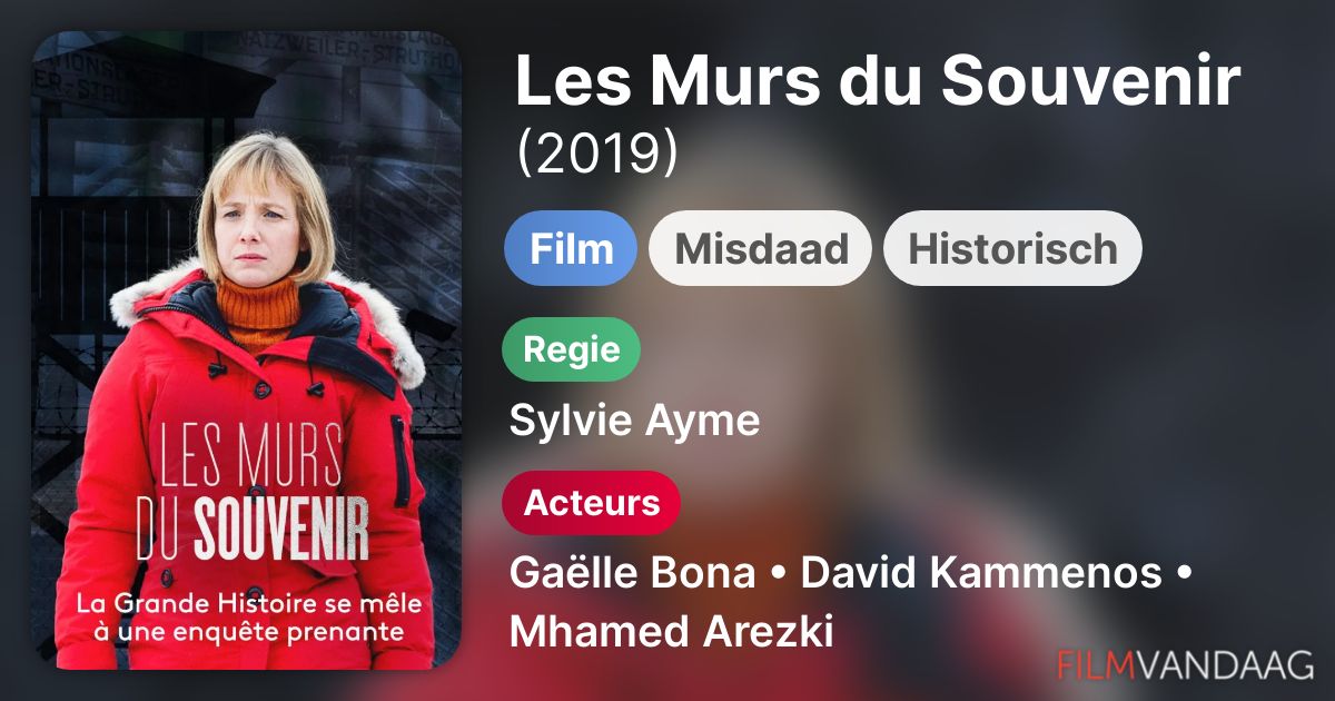 Les Murs Du Souvenir Streaming Les Murs du Souvenir (film, 2019) - FilmVandaag.nl