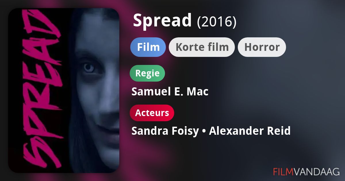 Spread (film, 2016) FilmVandaag.nl