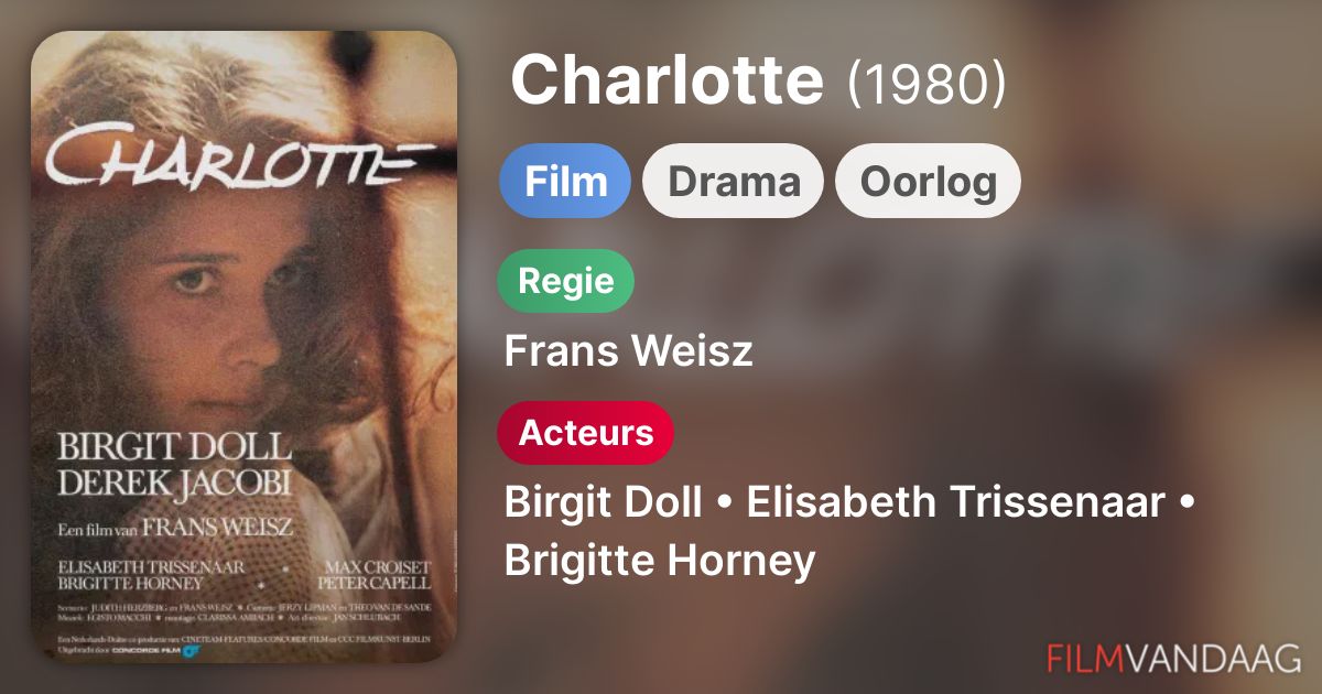 Charlotte (film, 1981) FilmVandaag.nl