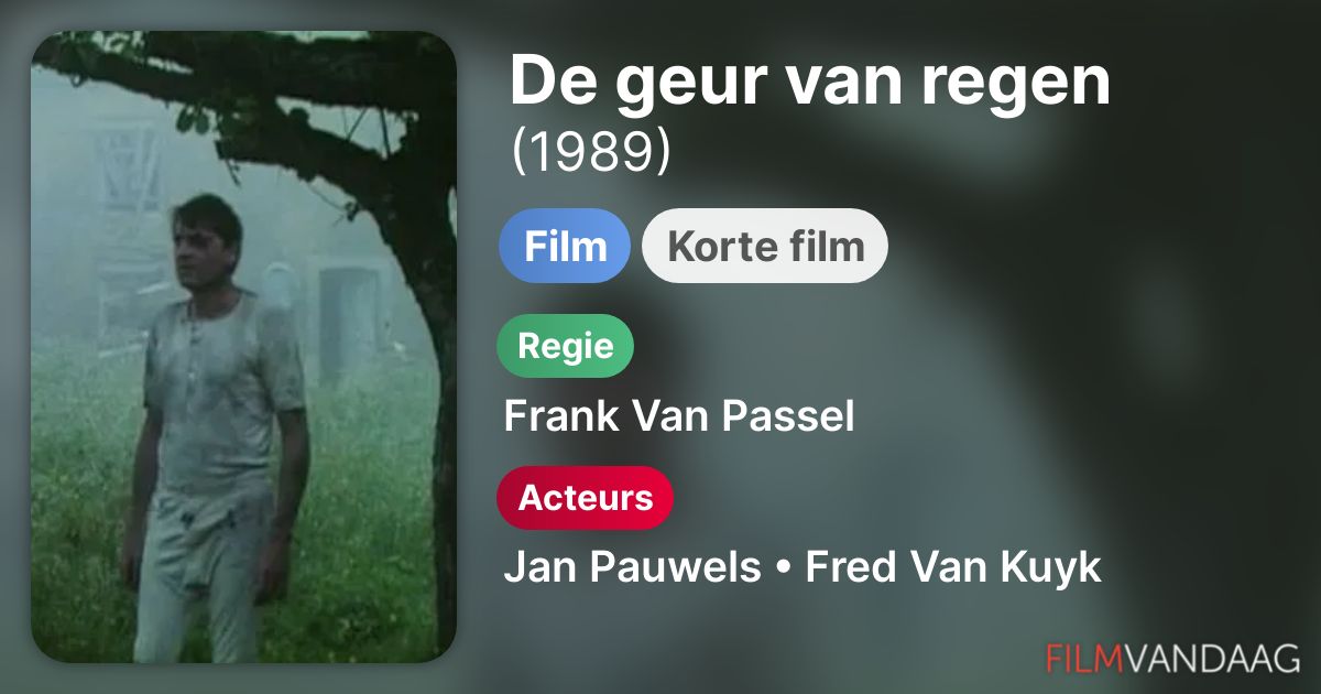De Geur Van Regen Naam