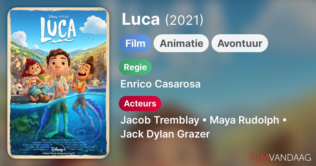 Luca (film, 2021) FilmVandaag.nl Luca (film, 2021) FilmVandaag.nl
