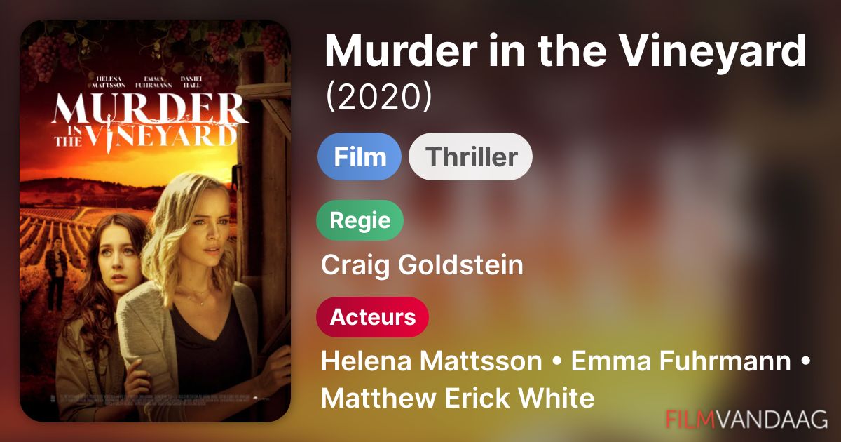 Murder In The Vineyard Murder in the Vineyard (film, 2020) - FilmVandaag.nl