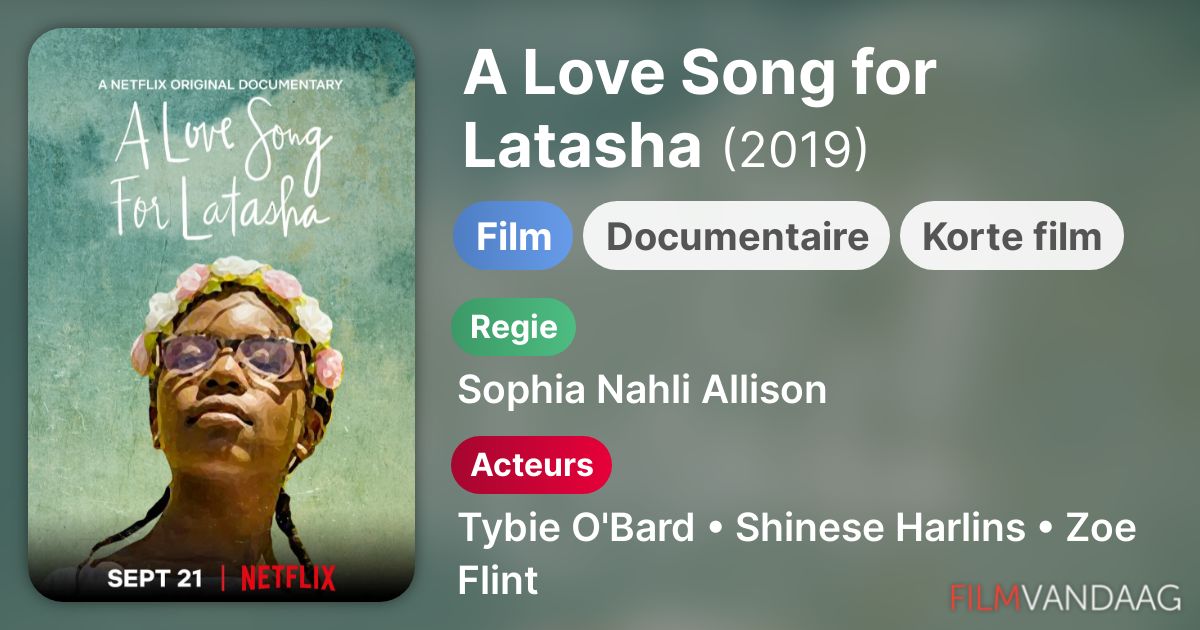 A Love Song for Latasha (film, 2019) FilmVandaag.nl