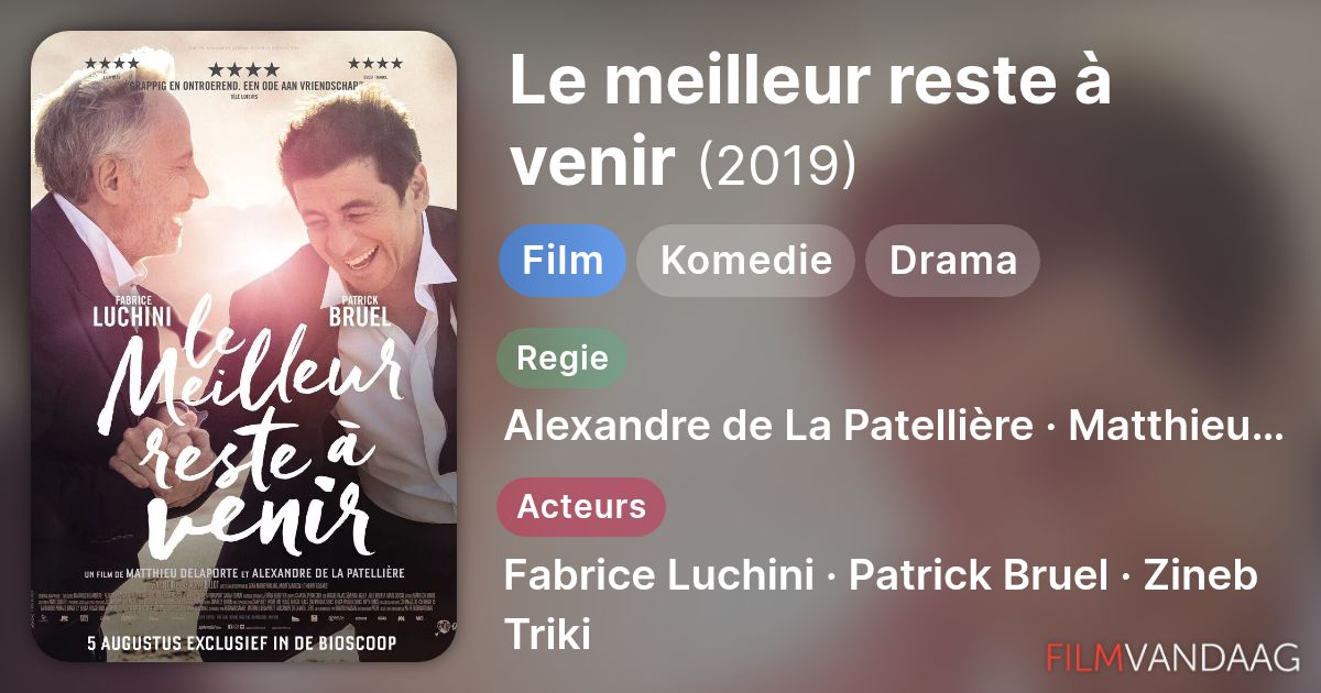 Le meilleur reste à venir (film, 2019) - FilmVandaag.nl