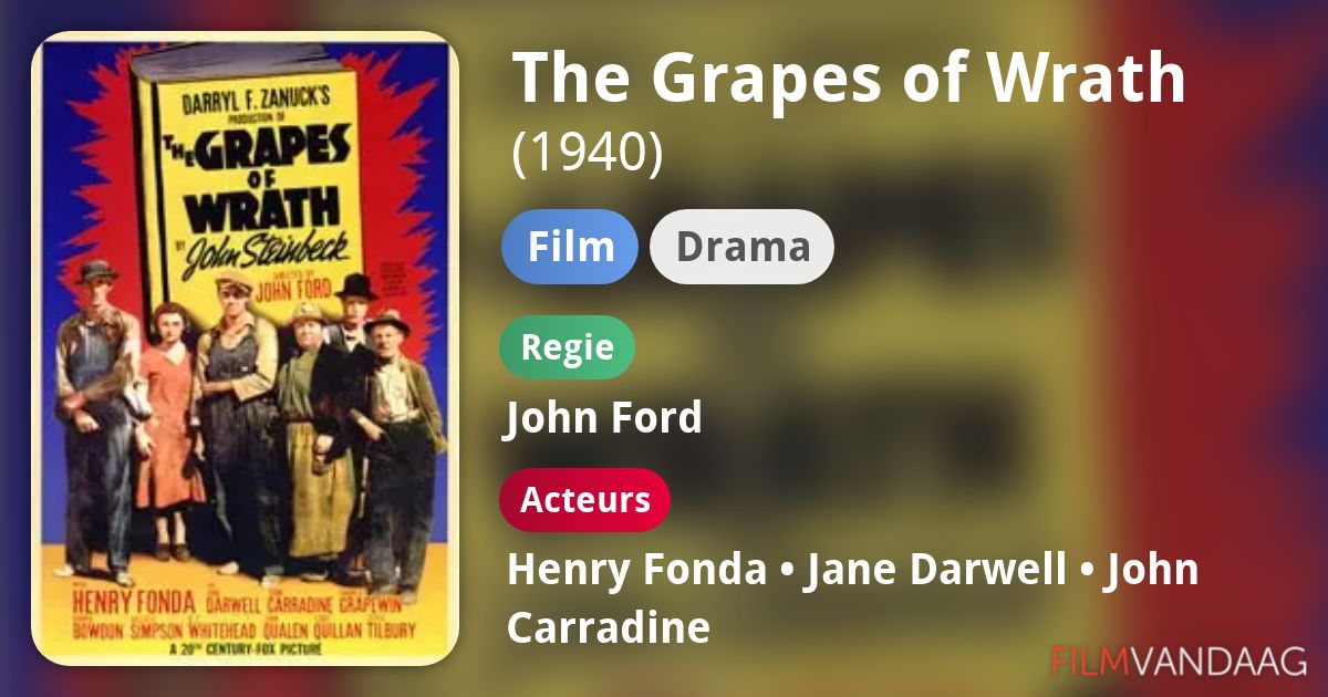 The Grapes of Wrath (film, 1940) FilmVandaag.nl