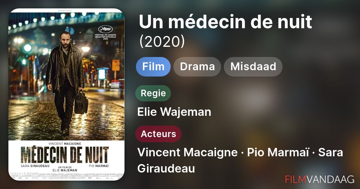 Un médecin de nuit (film, 2020) - FilmVandaag.nl