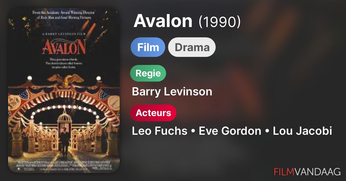 Avalon (film, 1990) FilmVandaag.nl