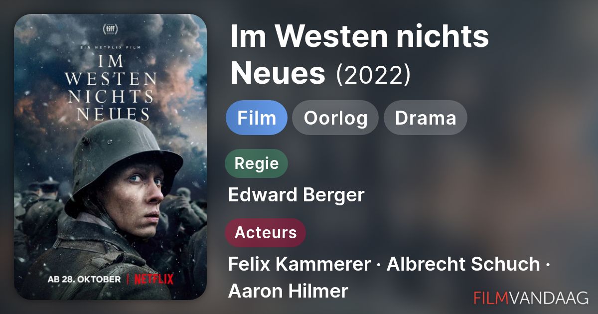 Im Westen Nichts Neues Film Stream Deutsch Im Westen nichts Neues (film, 2022) - FilmVandaag.nl
