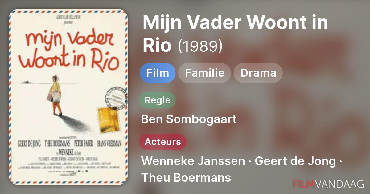 Mijn Vader Woont in Rio (film, 1989) - FilmVandaag.nl