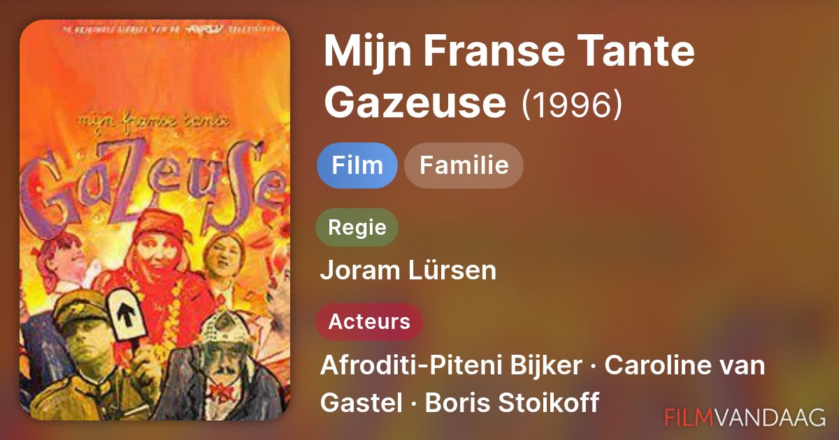 Mijn Franse Tante Gazeuse (film, 1996) Nu Online Kijken - FilmVandaag.nl