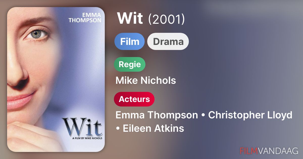 Wit (film, 2001) FilmVandaag.nl