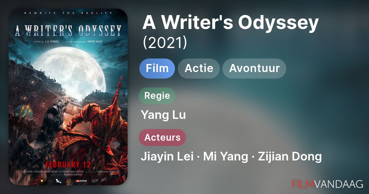 A Writer's Odyssey (film, 2021) - FilmVandaag.nl