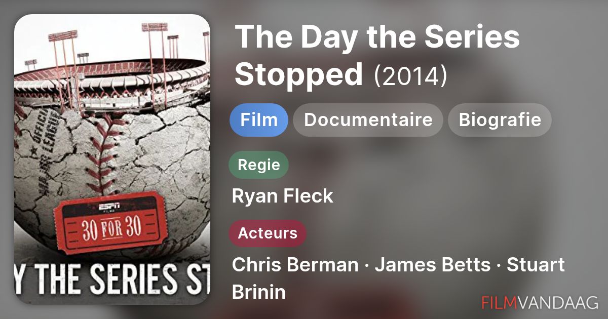 The Day the Series Stopped (film, 2014) - FilmVandaag.nl