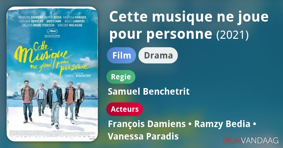 Film Cette Musique Ne Joue Pour Personne Cette musique ne joue pour personne (film, 2019) - FilmVandaag.nl