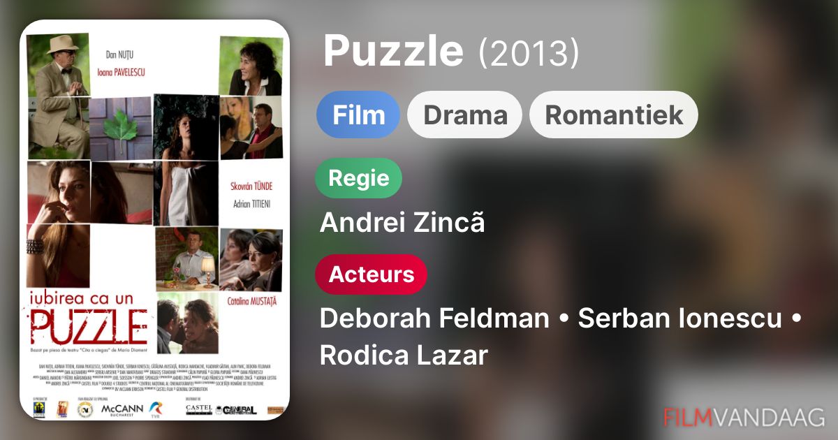 Puzzle (film, 2013) FilmVandaag.nl