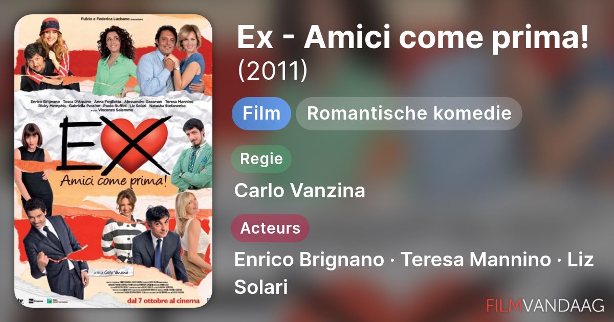 Ex - Amici come prima! (film, 2011) - FilmVandaag.nl