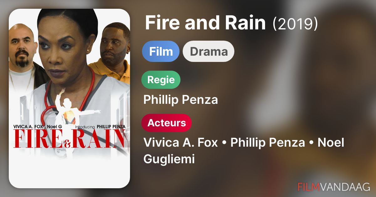 Fire and Rain (film, 2019) FilmVandaag.nl