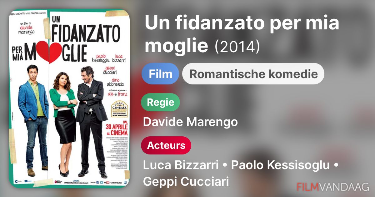 Un fidanzato per mia moglie (film, 2014) FilmVandaag.nl