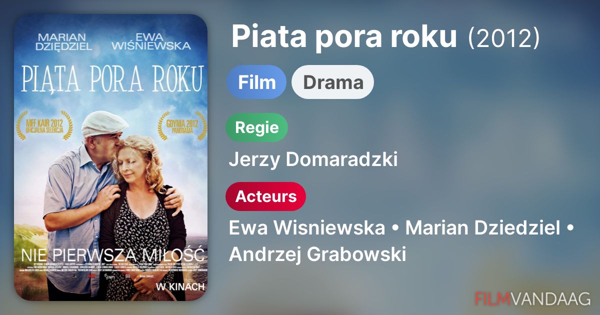 Piata pora roku (film, 2012) FilmVandaag.nl