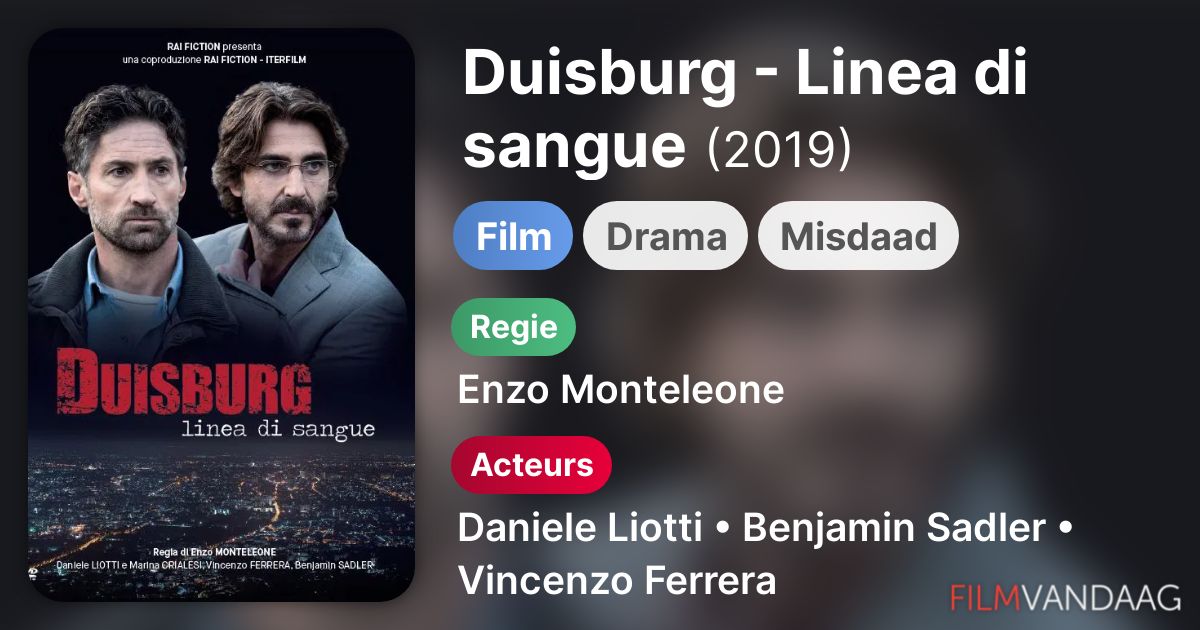 Duisburg Linea di sangue (film, 2019) FilmVandaag.nl