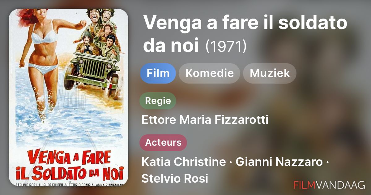 Venga A Fare Il Soldato Da Noi