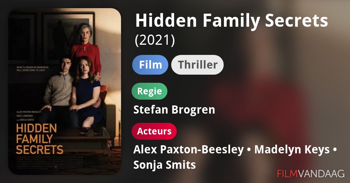 Hidden Family Secrets 2021 Hidden Family Secrets (film, 2021) - FilmVandaag.nl