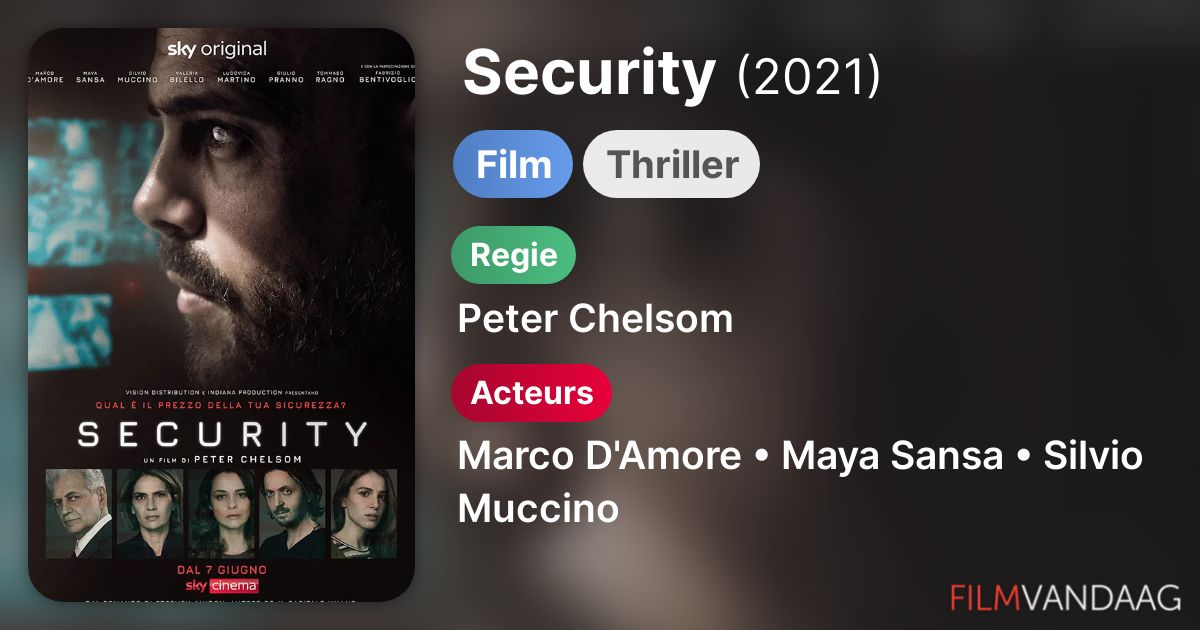 Security (film, 2021) FilmVandaag.nl