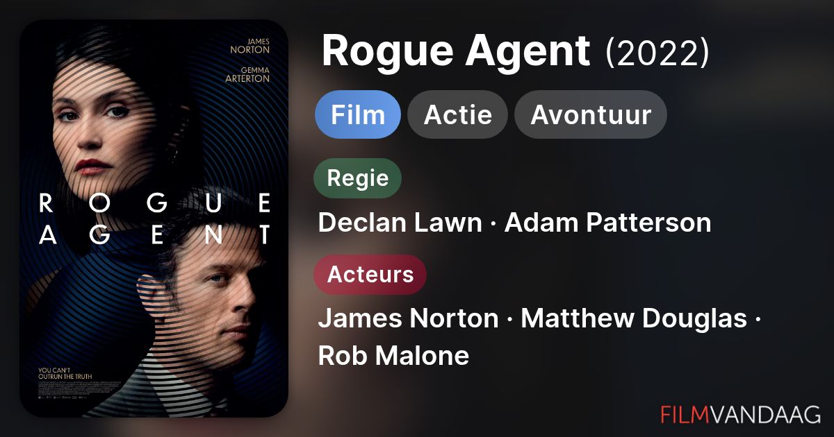 Rogue Agent (film, 2022) - FilmVandaag.nl