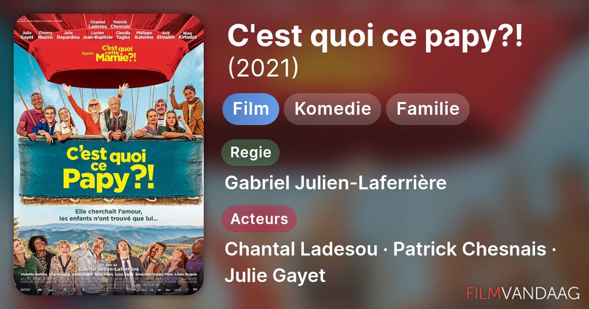 C'est quoi ce papy?! (film, 2021) - FilmVandaag.nl
