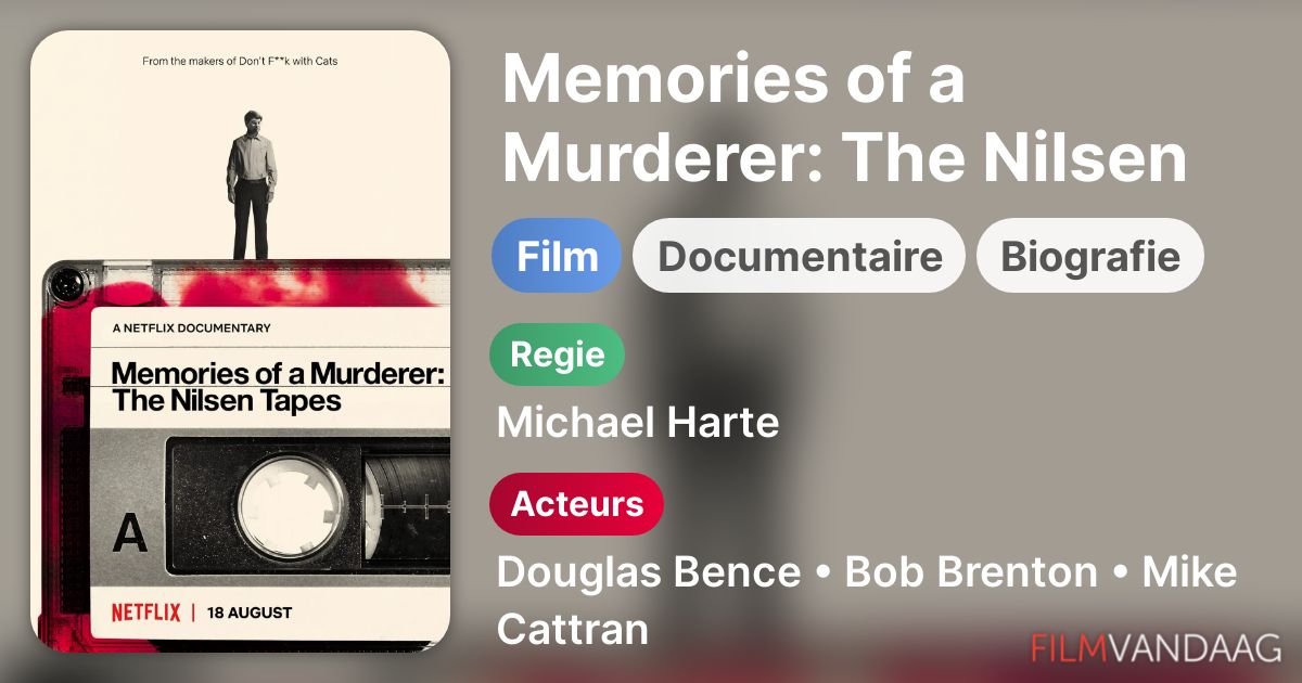 Memories Of A Murderer The Nilsen Tapes Memories of a Murderer: The Nilsen Tapes (film, 2021) - FilmVandaag.nl