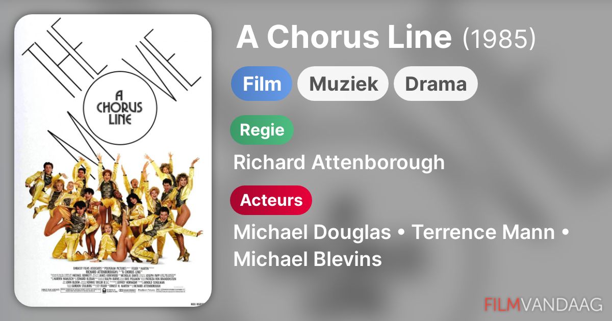 A Chorus Line (film, 1985) FilmVandaag.nl