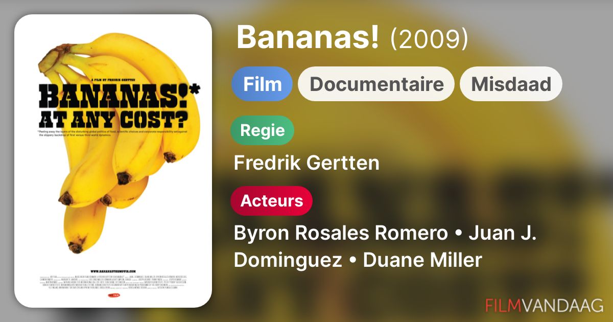 Bananas! (film, 2009) FilmVandaag.nl