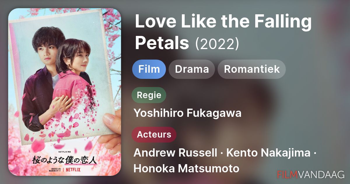 Love Like the Falling Petals (film, 2022) - FilmVandaag.nl