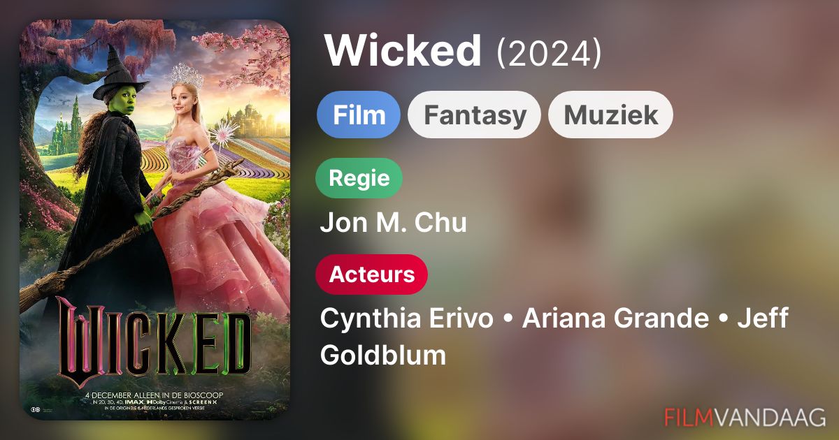 Wicked (film, 2024) FilmVandaag.nl