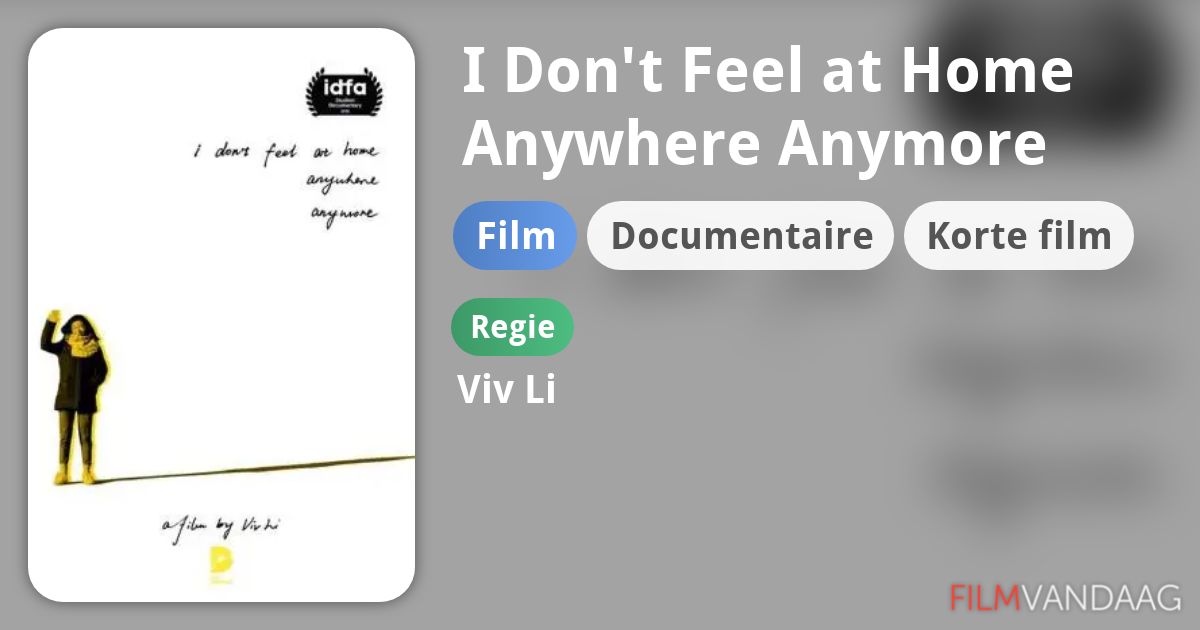 I Don't Feel at Home Anywhere Anymore (film, 2020) FilmVandaag.nl